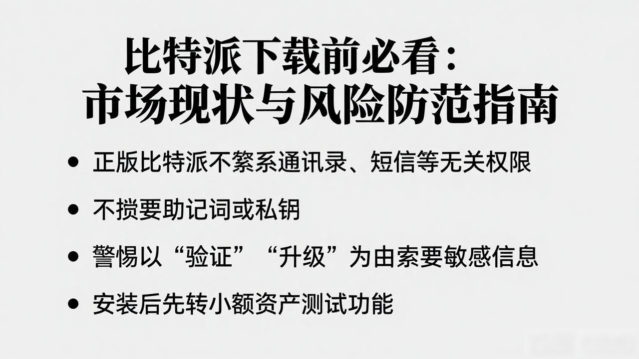 比特派下载前必看：市场现状与风险防范指南