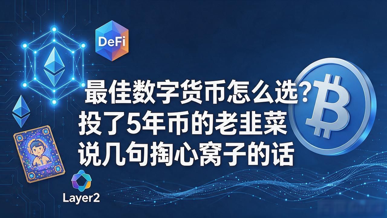 最佳数字货币怎么选？投了5年币的老韭菜说几句掏心窝子的话