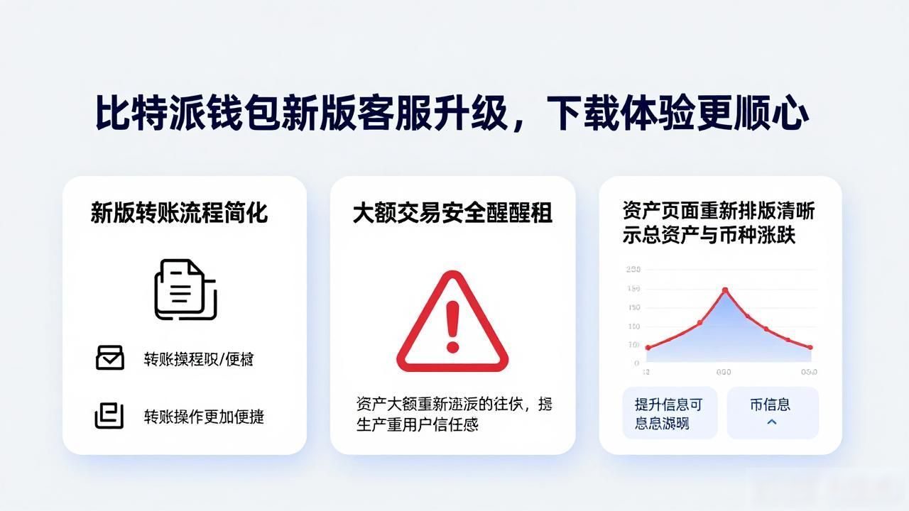 比特派钱包新版客服升级，下载体验更顺心
