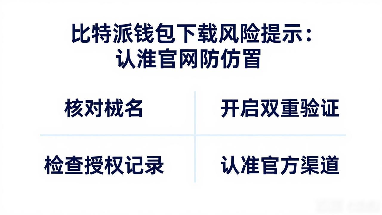 比特派钱包下载风险提示：认准官网防仿冒