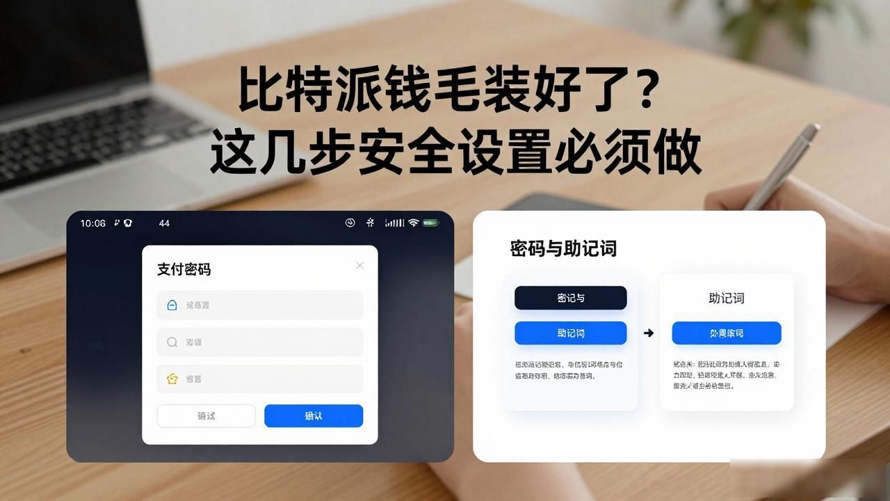 比特派钱包装好了？这几步安全设置必须做