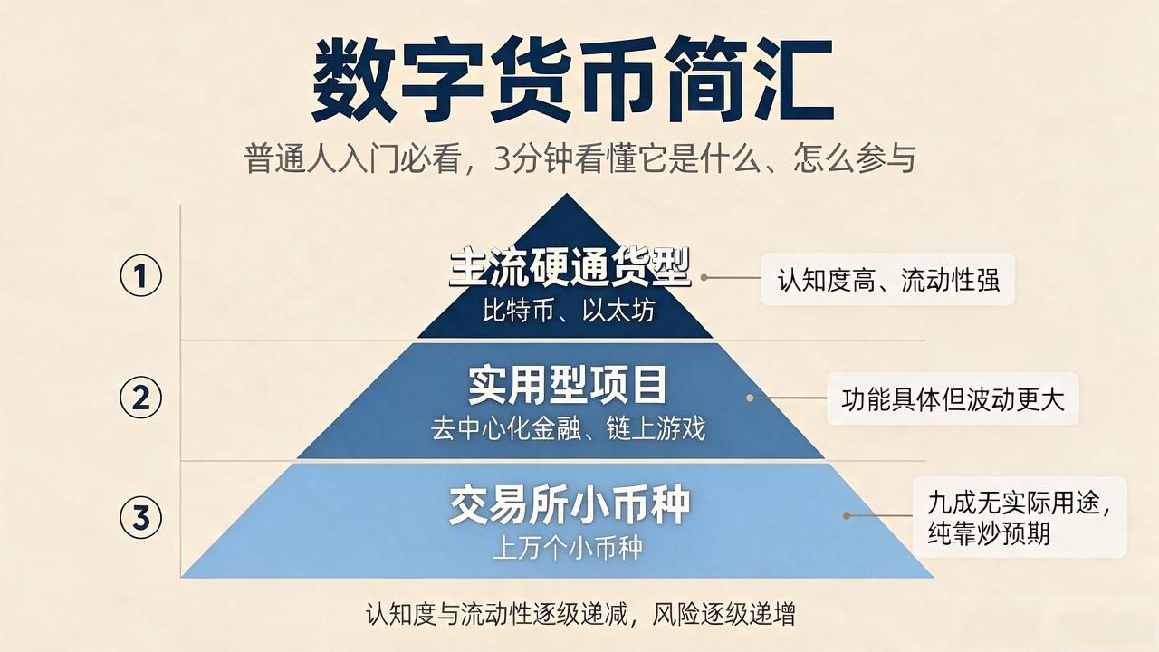 数字货币入门核心概念大白话解析_普通人参与数字货币交易的风险与仓位控制_数字货币简汇