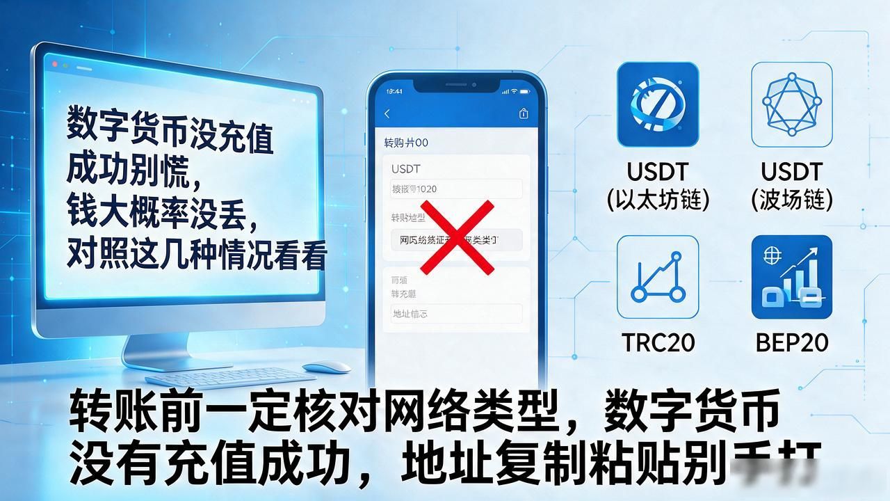 数字货币充值没到账怎么办_数字货币没有充值成功_USDT充错链怎么找回