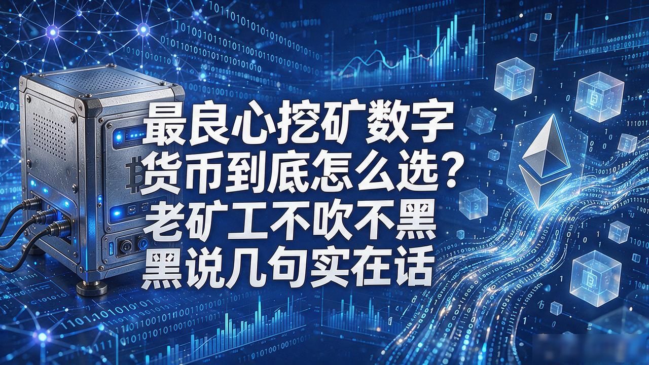 最良心挖矿数字货币到底怎么选？老矿工不吹不黑说几句实在话
