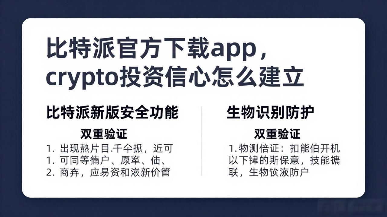 比特派官方下载渠道_加密货币投资安全保障_如何通过比特派官方下载最新版建立投资信心?