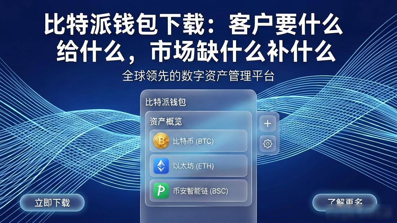 比特派数字资产工具_比特派多链支持优势_比特派钱包下载的客户导向与市场对接