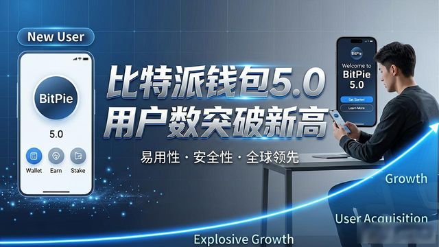比特派钱包5.0用户数突破新高，增长趋势持续强劲