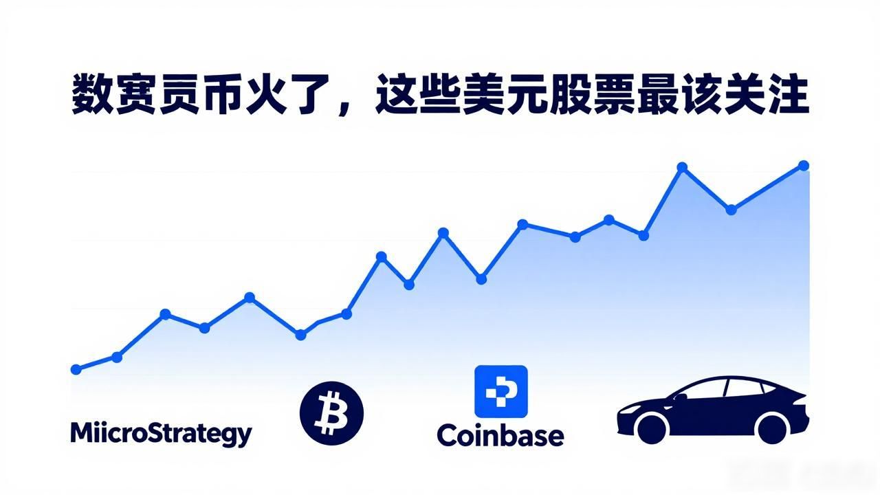 数字货币火了，这些美元股票最该关注