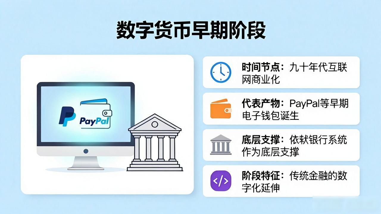 数字货币演化历程图：从电子货币到比特币的百年变迁