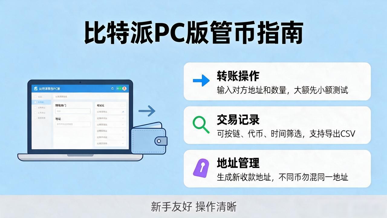 比特派钱包PC版怎么下载怎么管币，新手一篇讲透