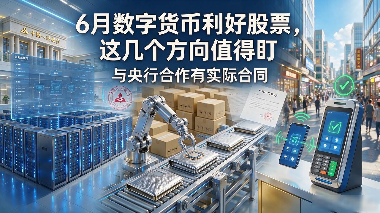 6月数字货币利好股票，这几个方向值得盯
