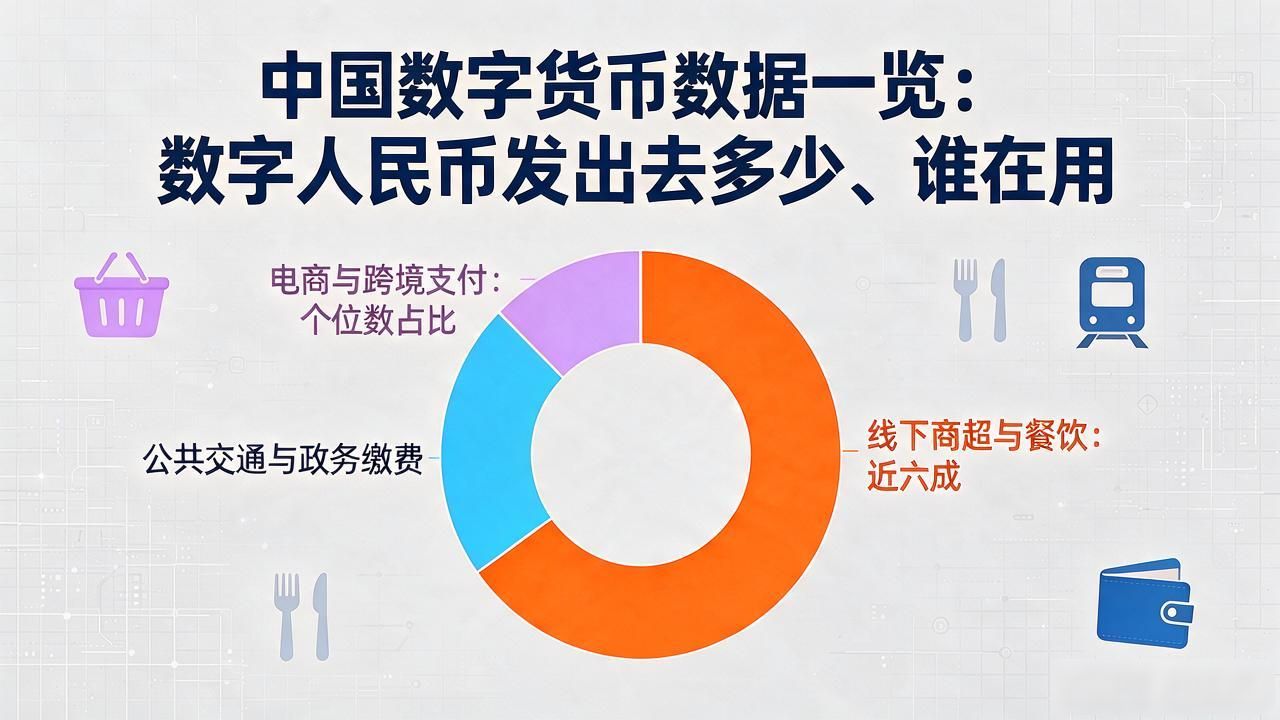 中国数字货币数据一览：数字人民币发出去多少、谁在用