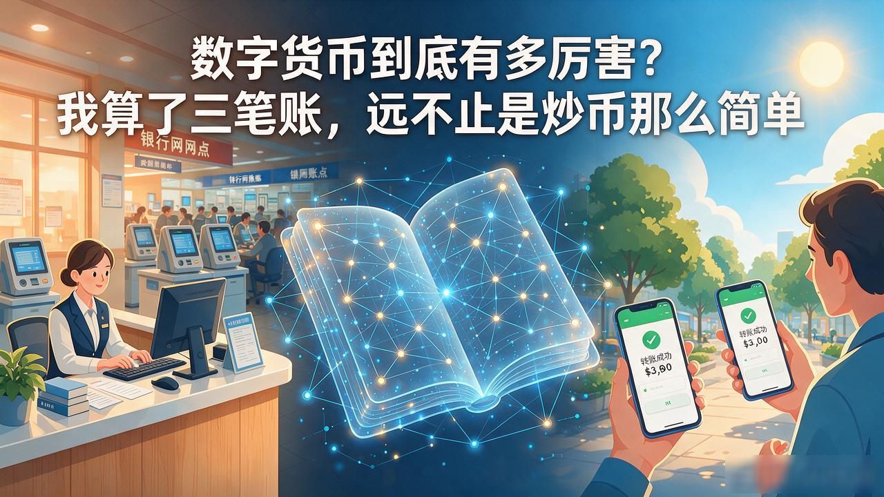 数字货币到底有多厉害？我算了三笔账，远不止是炒币那么简单