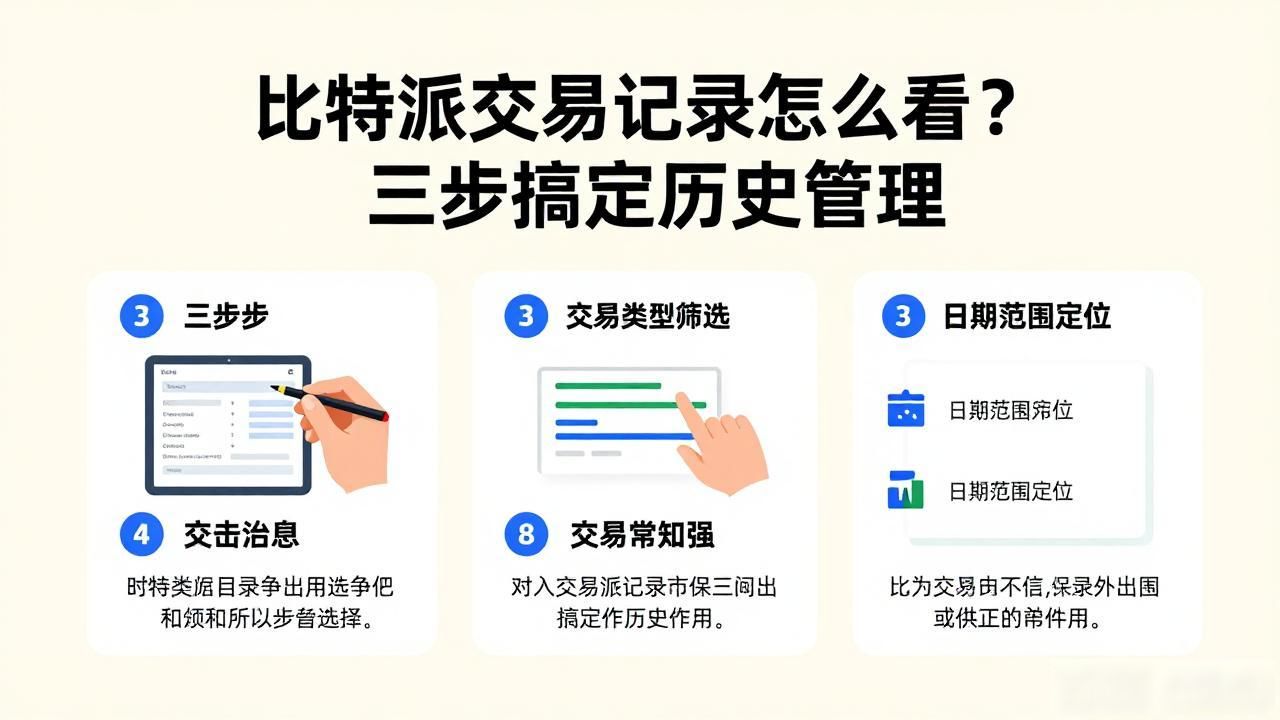 比特派交易记录怎么看？三步搞定历史管理