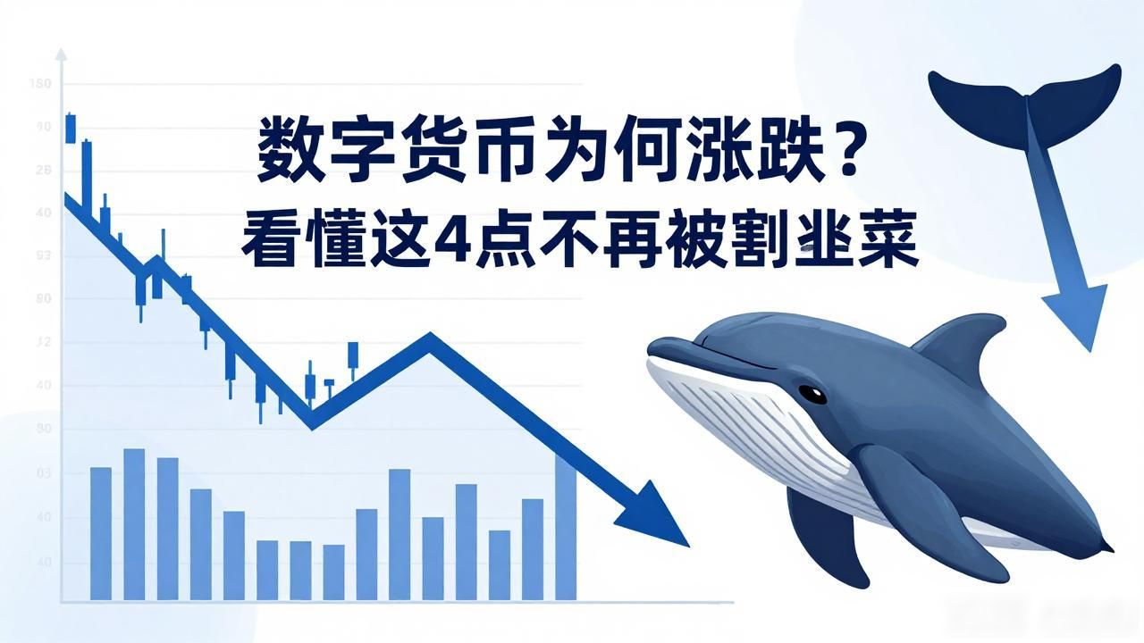 数字货币为何涨跌？看懂这4点不再被割韭菜