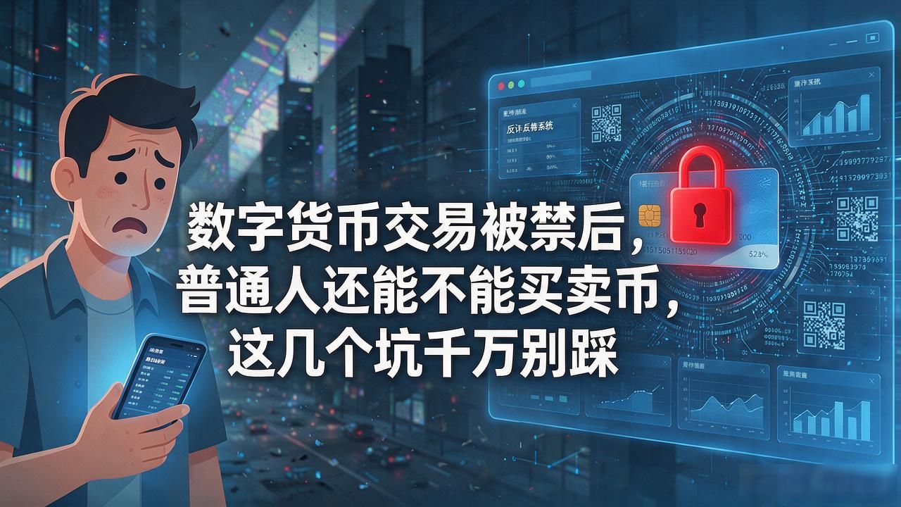 数字货币交易被禁后，普通人还能不能买卖币，这几个坑千万别踩
