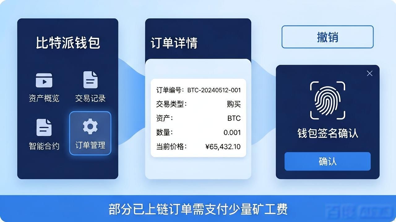 比特派钱包中文版下载后，订单管理原来这么简单