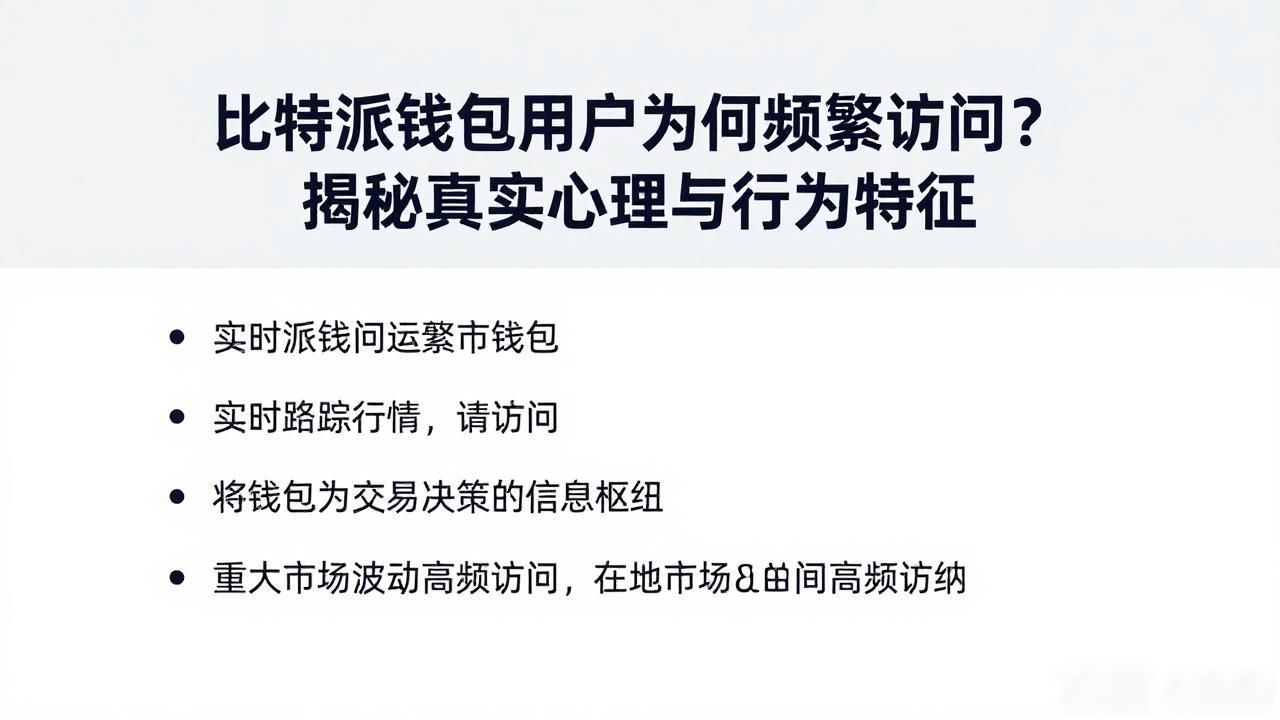 比特派钱包用户为何频繁访问？揭秘真实心理与行为特征
