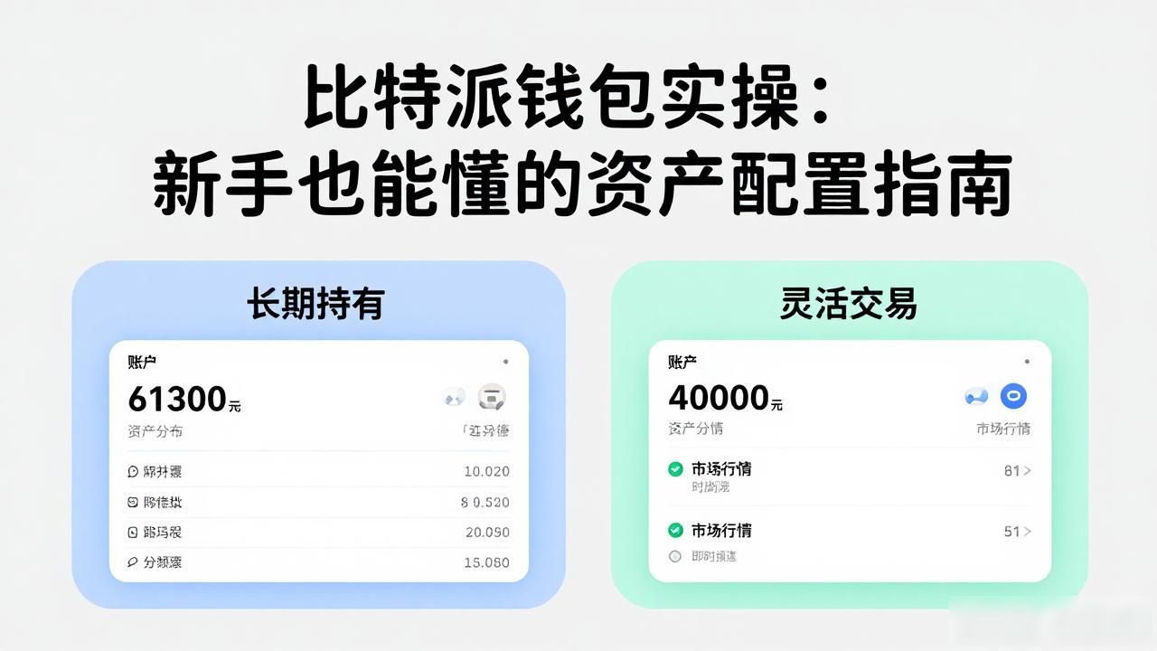 比特派钱包实操：新手也能懂的资产配置指南