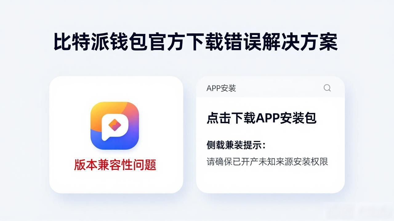 比特派钱包官方下载错误解决方案