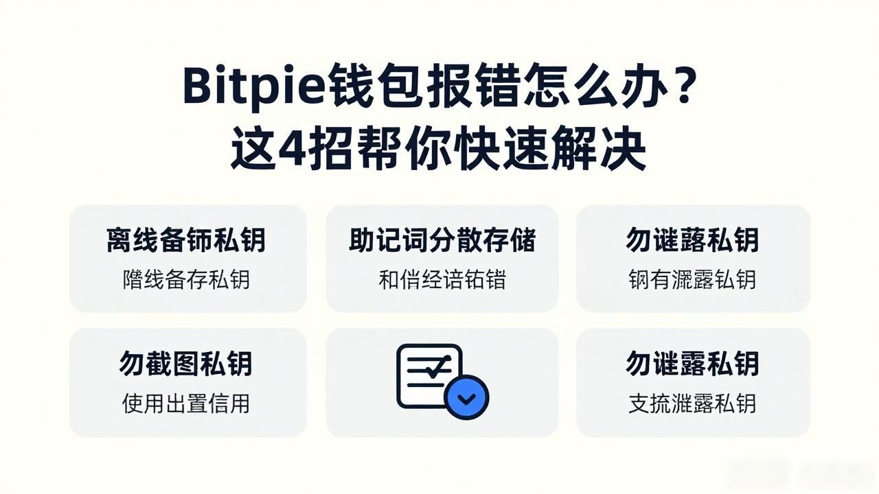Bitpie钱包报错怎么办？这4招帮你快速解决