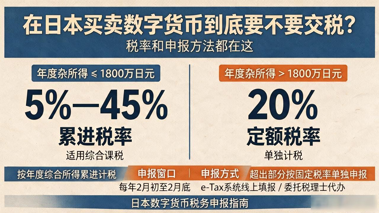 在日本买卖数字货币到底要不要交税？税率和申报方法都在这