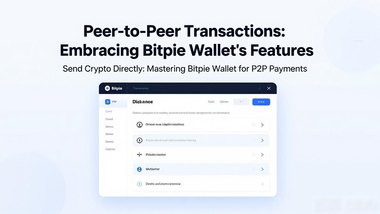 Peer-to-Peer Transactions： Embracing Bitpie Wallet's Features Send Crypto Directly: Mastering Bitpie Wallet for P2P Payments