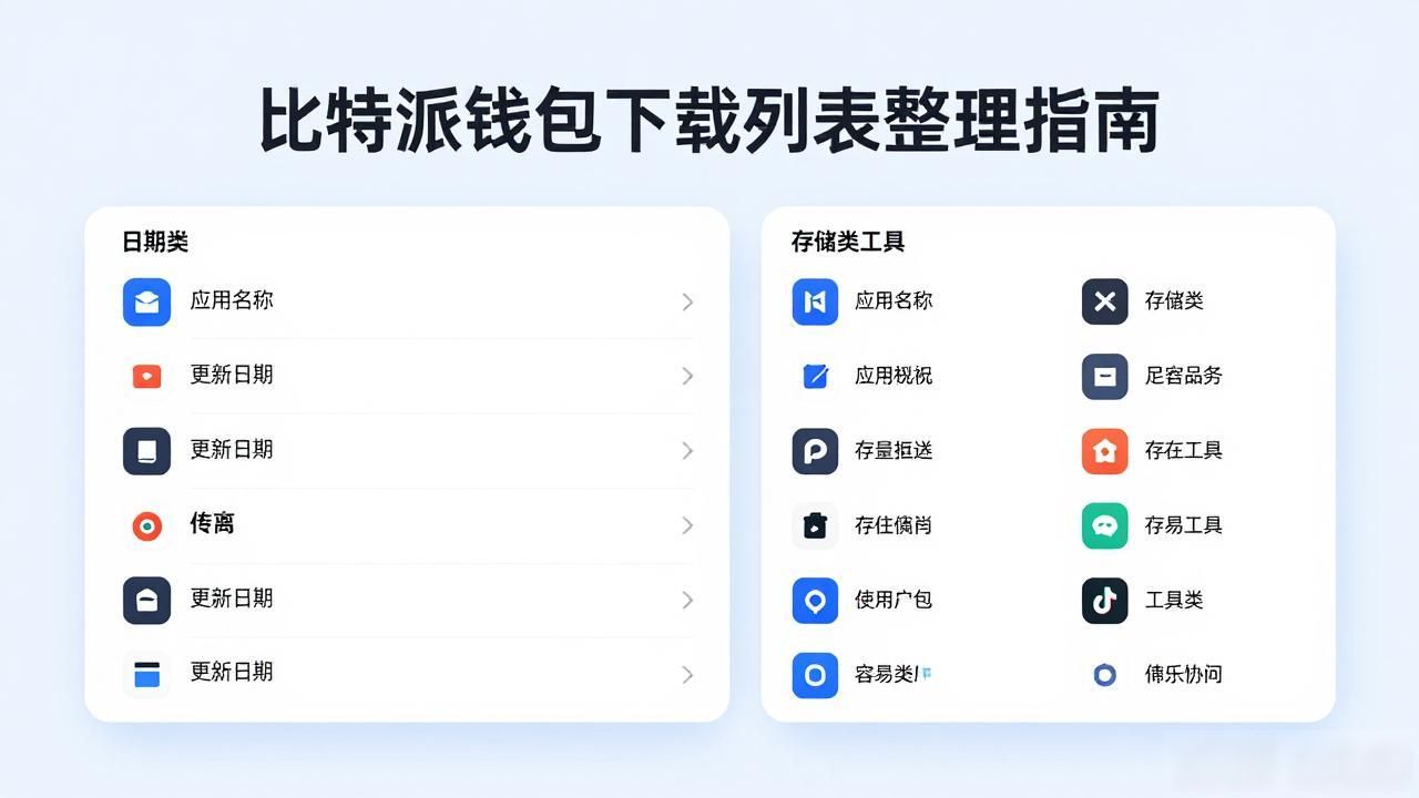 比特派钱包下载列表整理指南