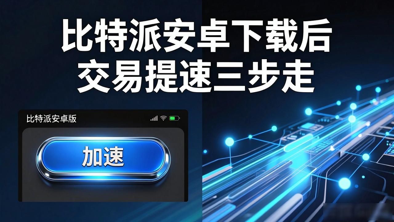 比特派安卓下载后 交易提速三步走