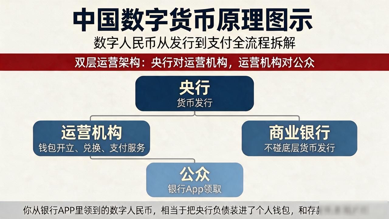 中国数字货币原理图示：数字人民币从发行到支付全流程拆解
