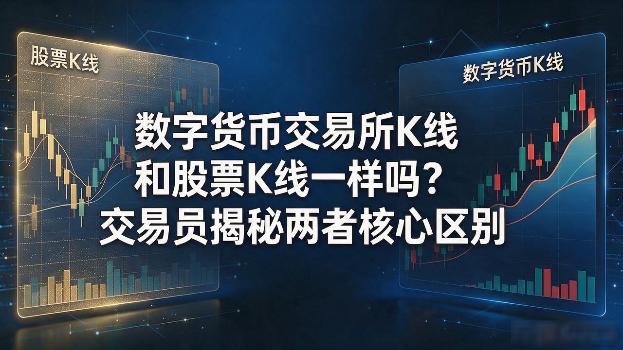数字货币交易所K线和股票K线一样吗？交易员揭秘两者核心区别