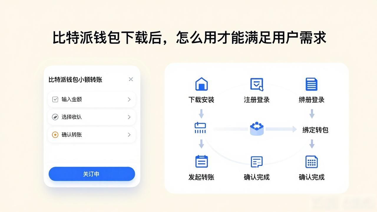 比特派钱包下载后，怎么用才能满足用户需求