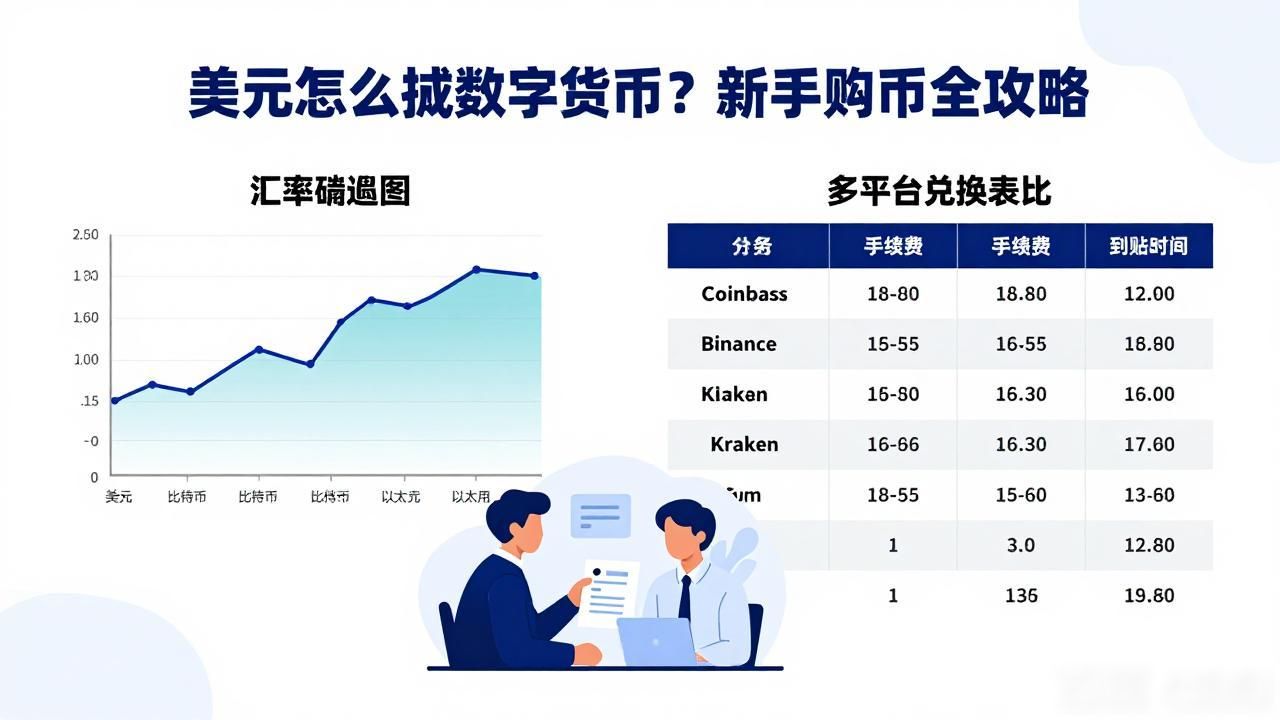 美元怎么换成数字货币？新手购币全攻略