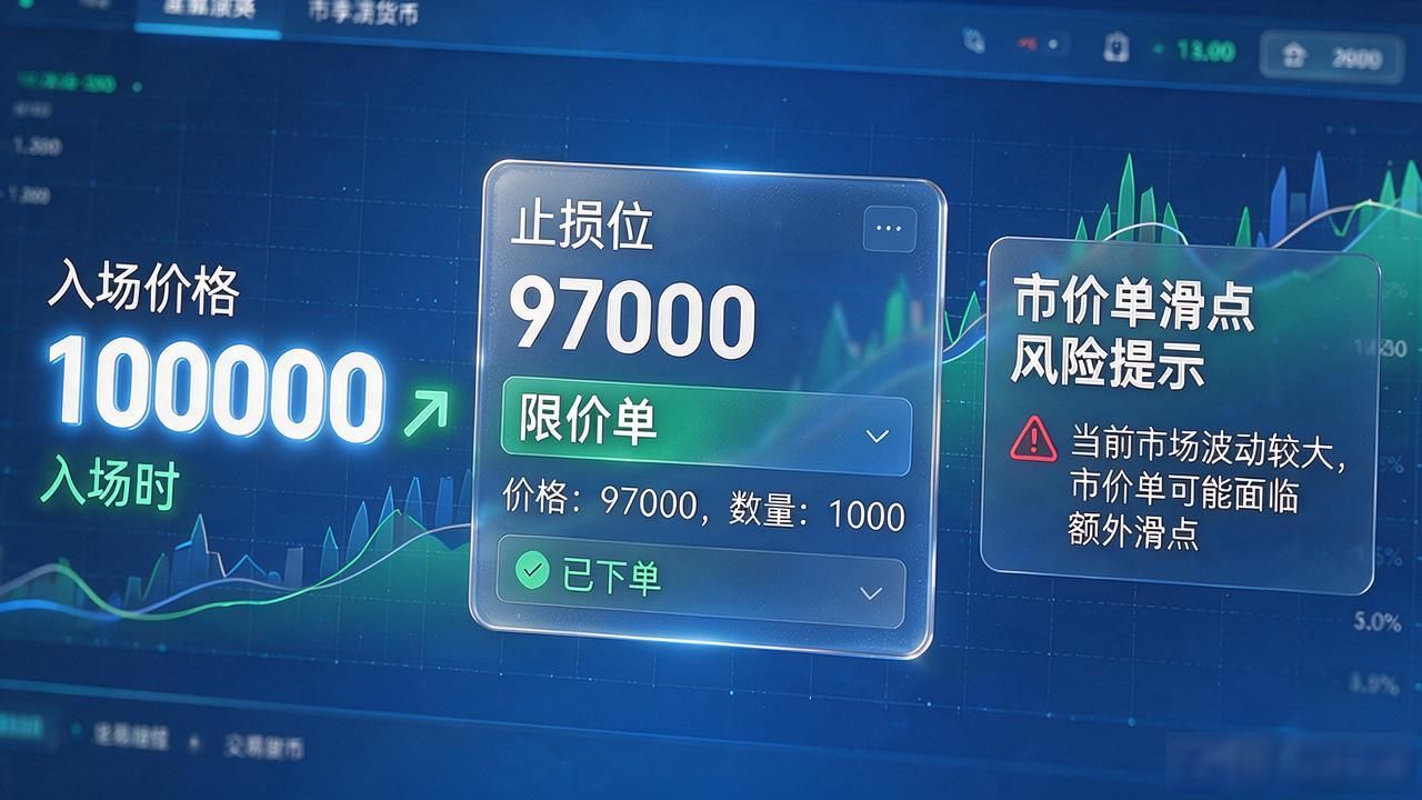 数字货币限价单止盈止损怎么挂，实操要点