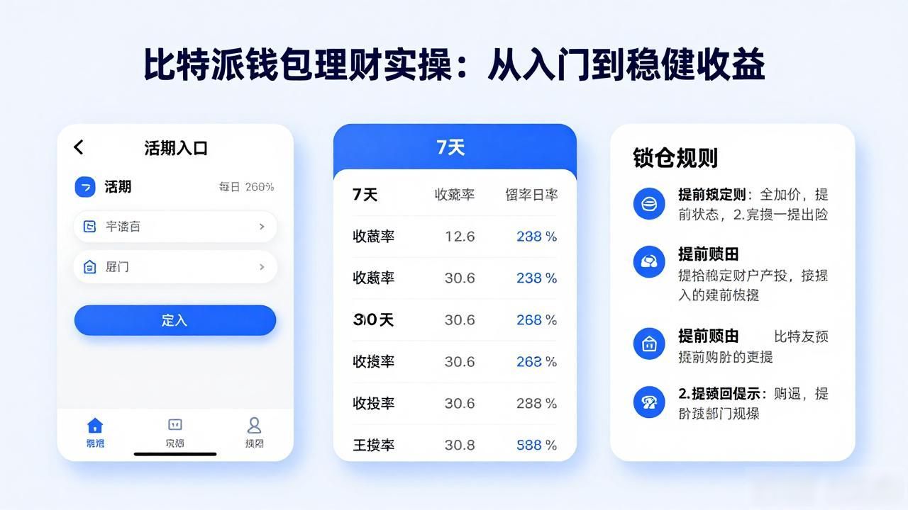 比特派钱包理财实操：从入门到稳健收益